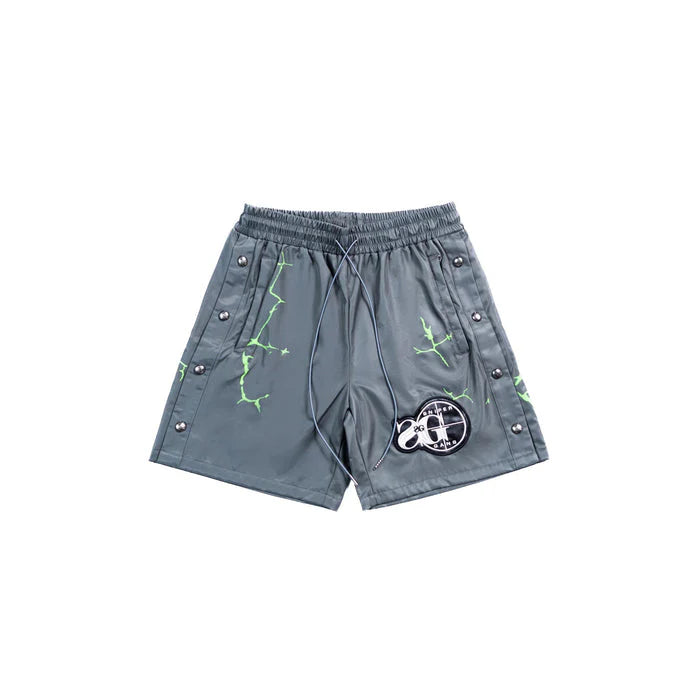 SEE SEE　BIG NYLON SS CREW Triple Sevens Sniper Gang Nylon Shorts