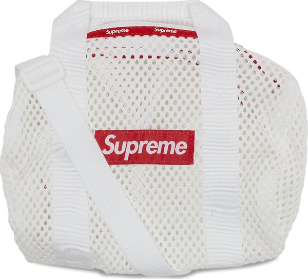 Supreme Mesh Mini Duffle Bag White