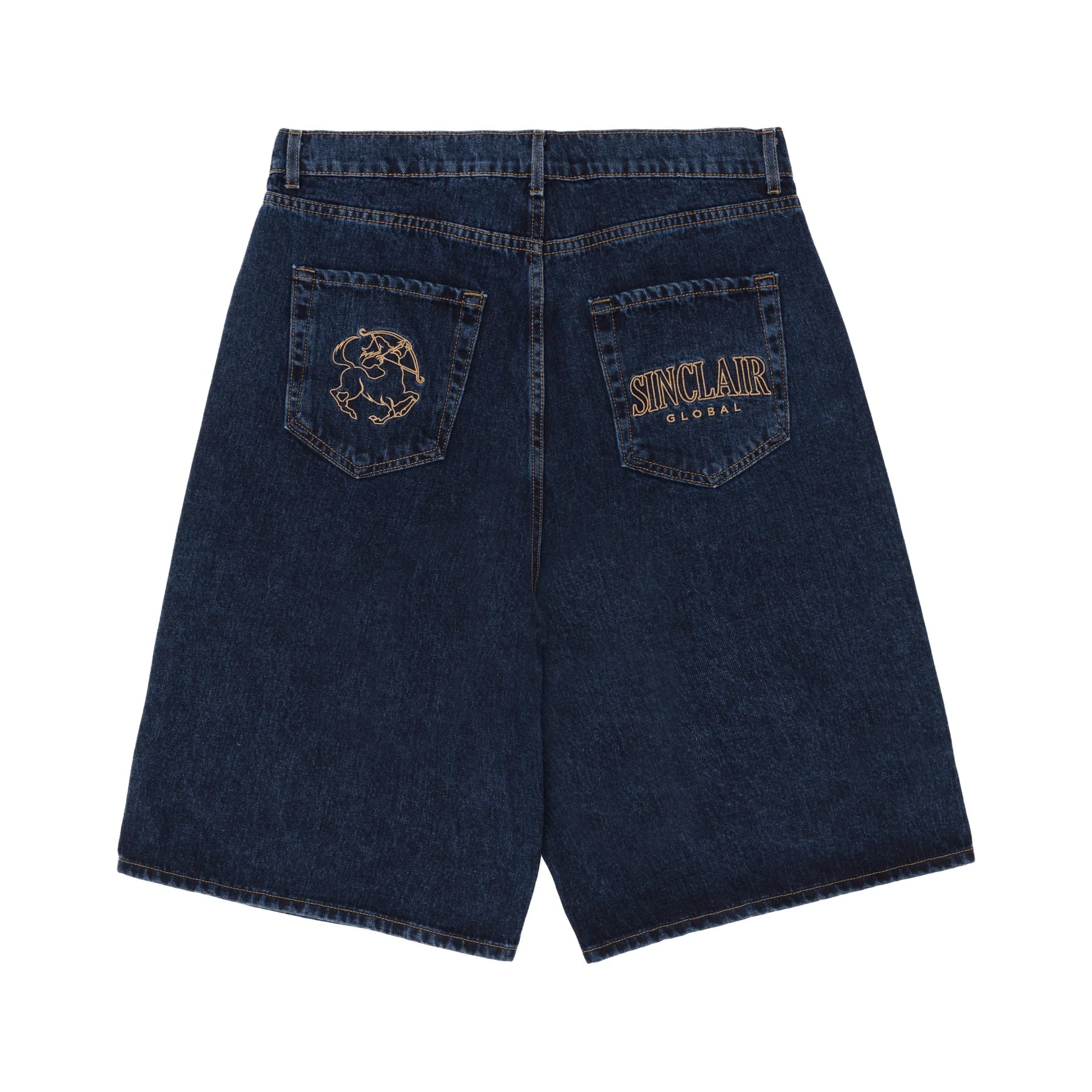 Sinclair Denim Shorts Dark Blue
