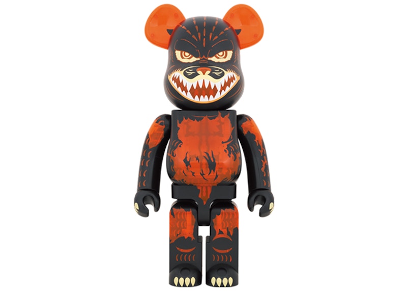 Bearbrick Godzilla VS Destoroyah version Godzilla (Meltdown) 1000% Clear Orange Ver.