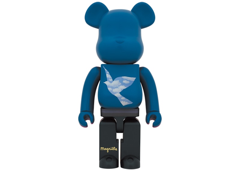 Bearbrick René Magritte (L'oiseau de ciel 1965/La belle societe 1965) 1000%