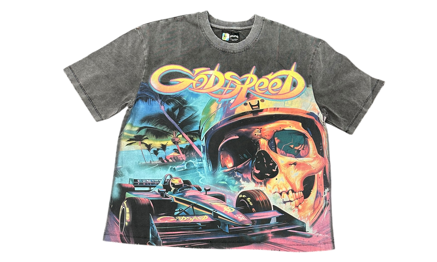 GODSPEED F1 Dreams Tee Black Wash