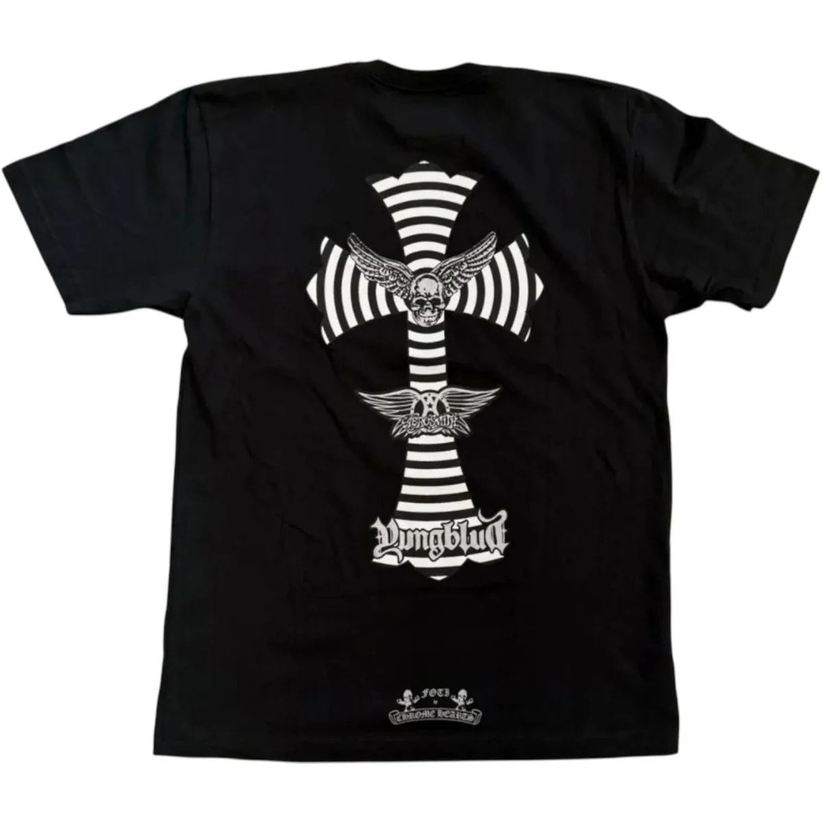 Chrome Hearts Foti Aerosmith Yungblood Cross Pocket T-shirt Black