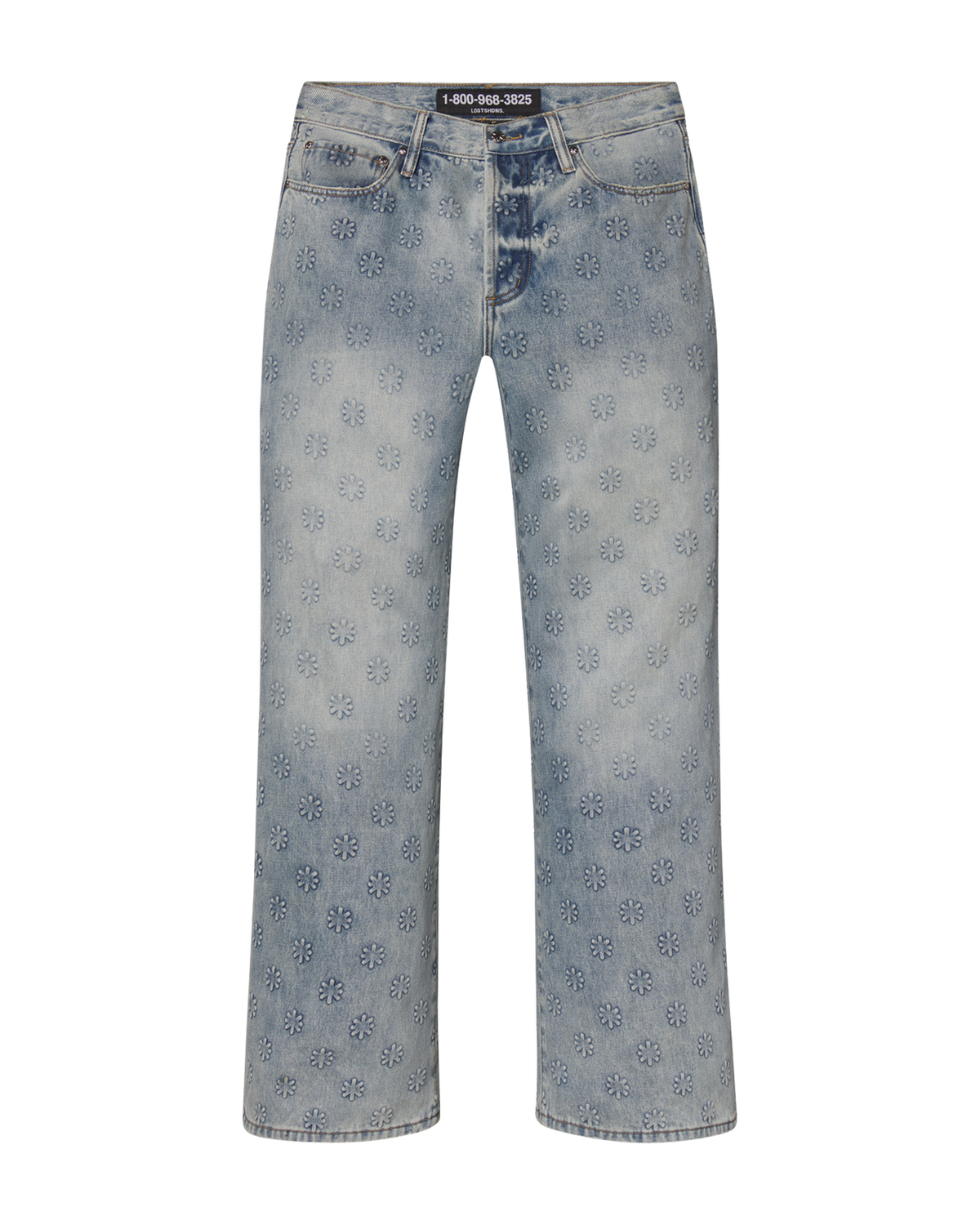 LOST SHDW Embossed Denim Blue