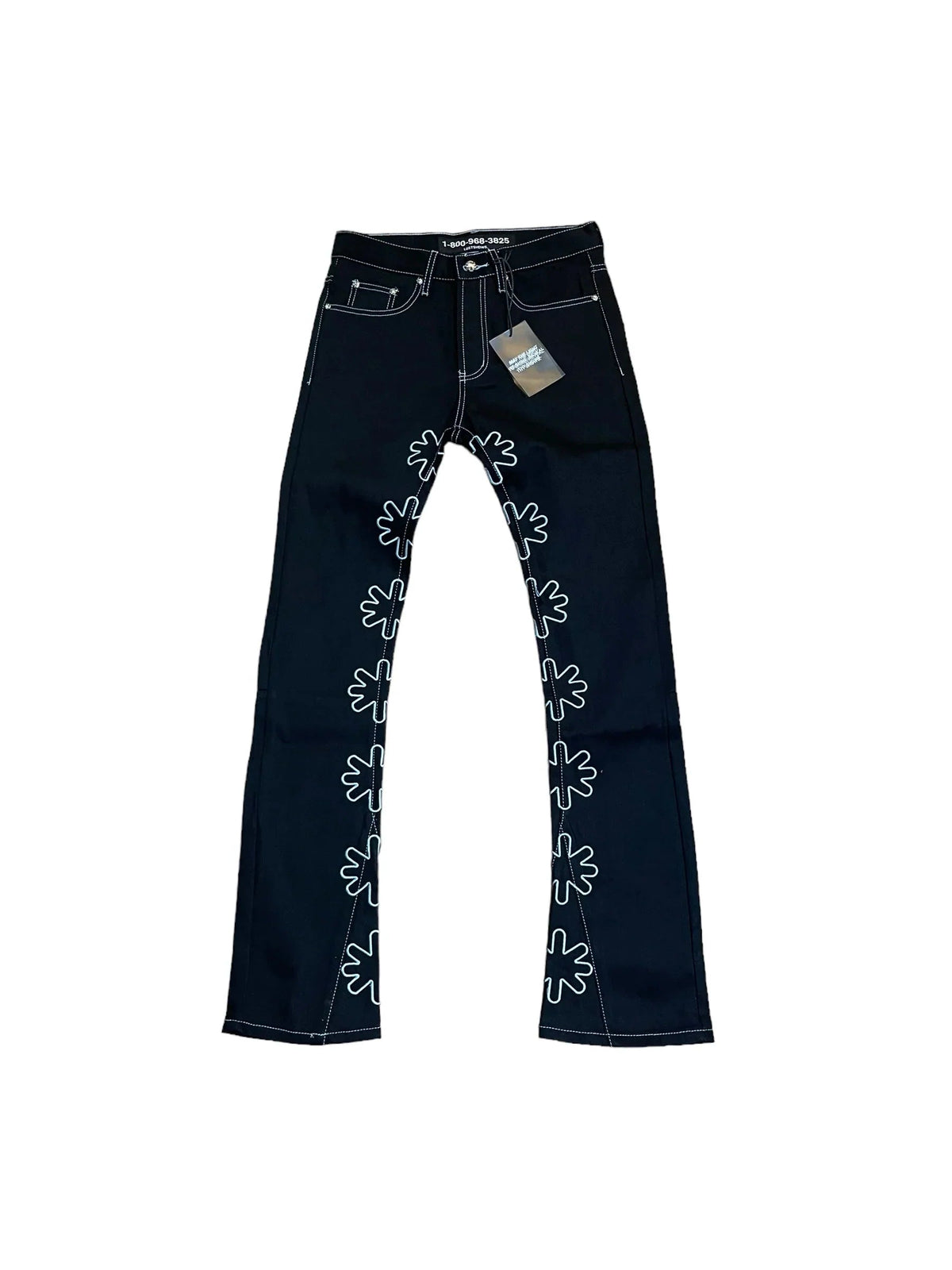 LOST SHDWS DRK SHDWS OUTLINE DENIM PANT (WHITE)