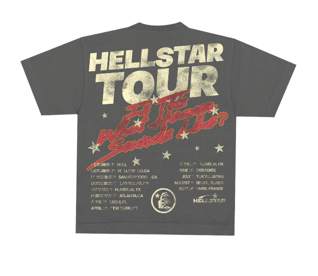 Hellstar Studios Biker Tour Short Sleeve Tee Shirt Black