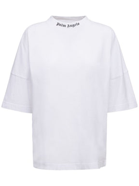 Palm Angels Classic Logo Over Tee White/Black