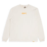 Gallery Dept. "Dept" L/S T-Shirt Cream