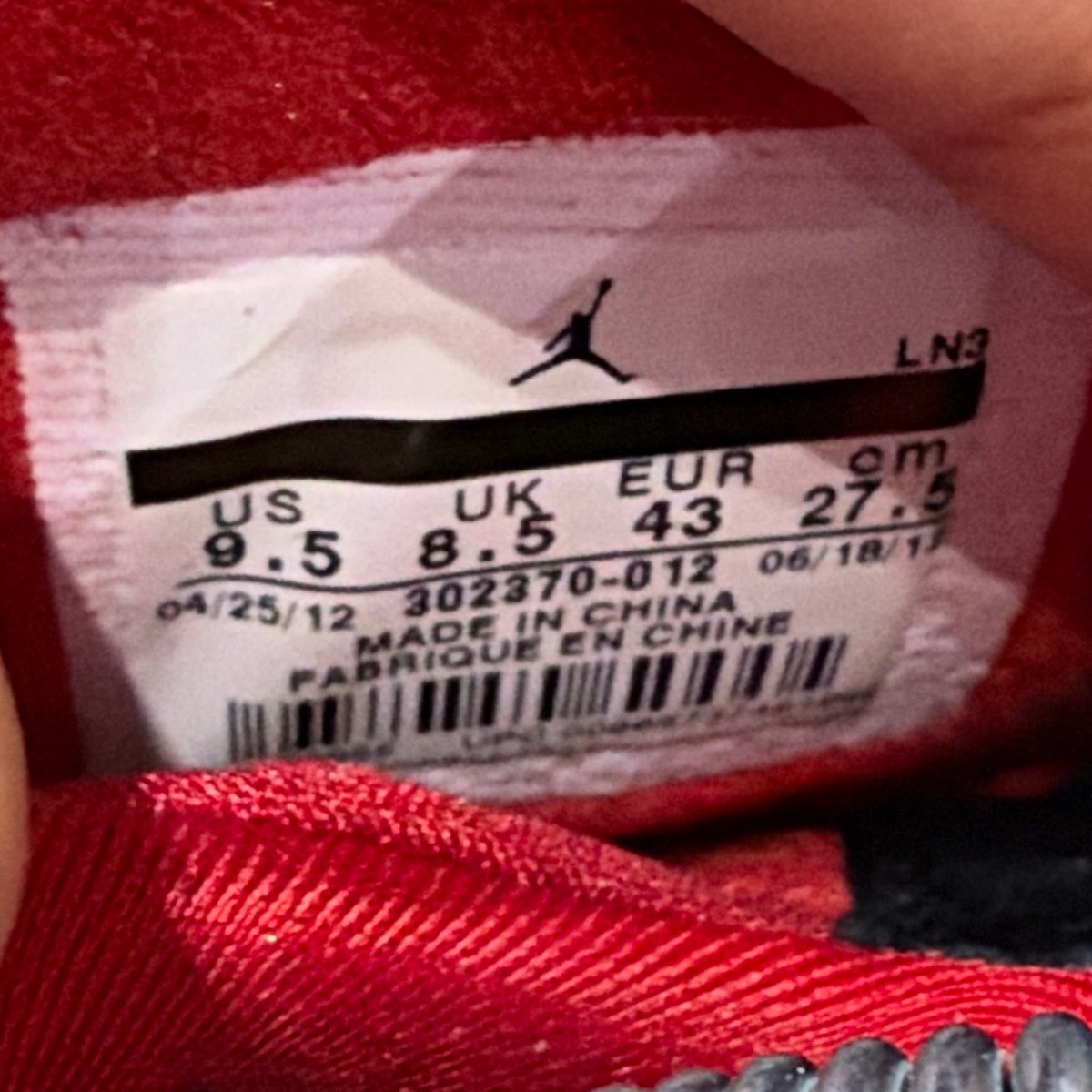 Jordan 9 Retro Johnny Kilroy Size 9.5 (Lightly Worn Pre-Owned) - box