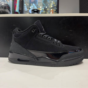 Jordan 3 Retro Black Cat (2025) Size 10 (Lightly Worn Pre-Owned) - front