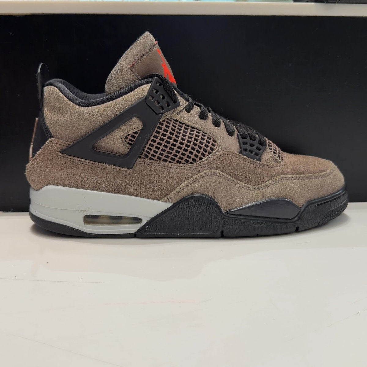 Jordan 4 Retro Taupe Haze Size 10 (Moderately Worn Pre-Owned) - front
