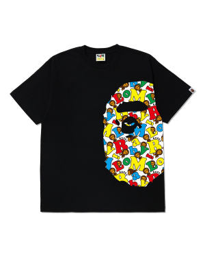 Bape Baby Milo Alphabet Side Head Tee Black