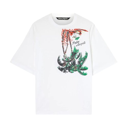 Palm Angels Upside Down Palm T-Shirt White/Green