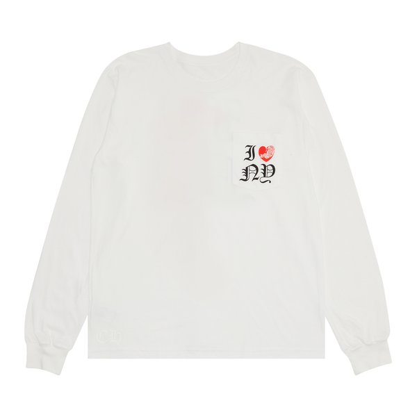 Chrome Hearts I Heart NY Long-Sleeve T-Shirt White