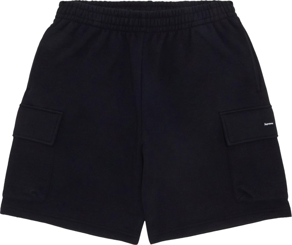 Supreme Small Box Baggy Cargo Sweatshort Black