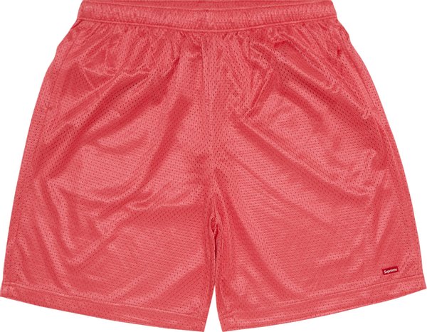 Supreme Small Box Baggy Mesh Short Coral