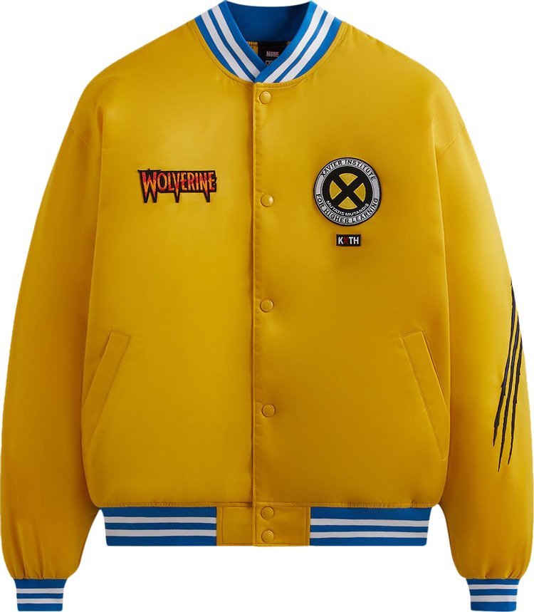 Kith x Marvel X-Men Wolverine Satin Bomber Jacket Power PH