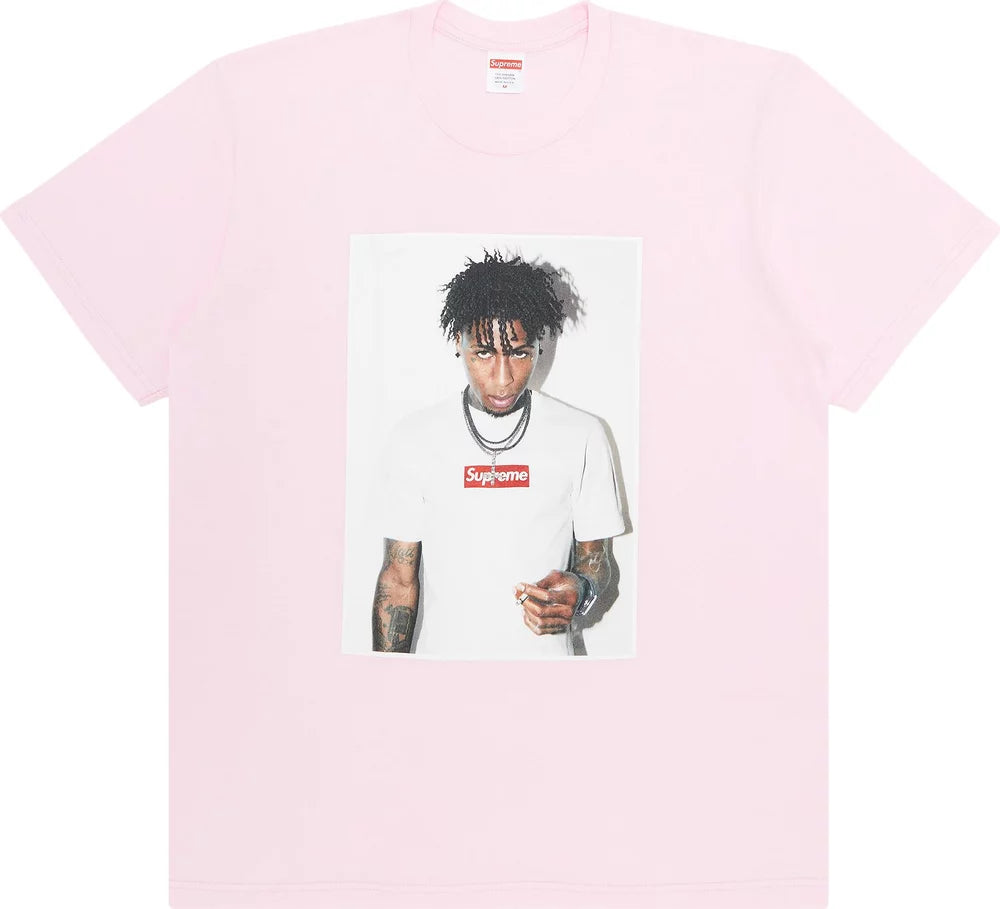 Supreme NBA Youngboy Box Logo Photo Tee Light Pink