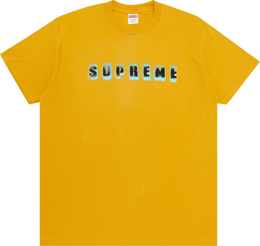 Supreme Stencil Tee 'Mustard'