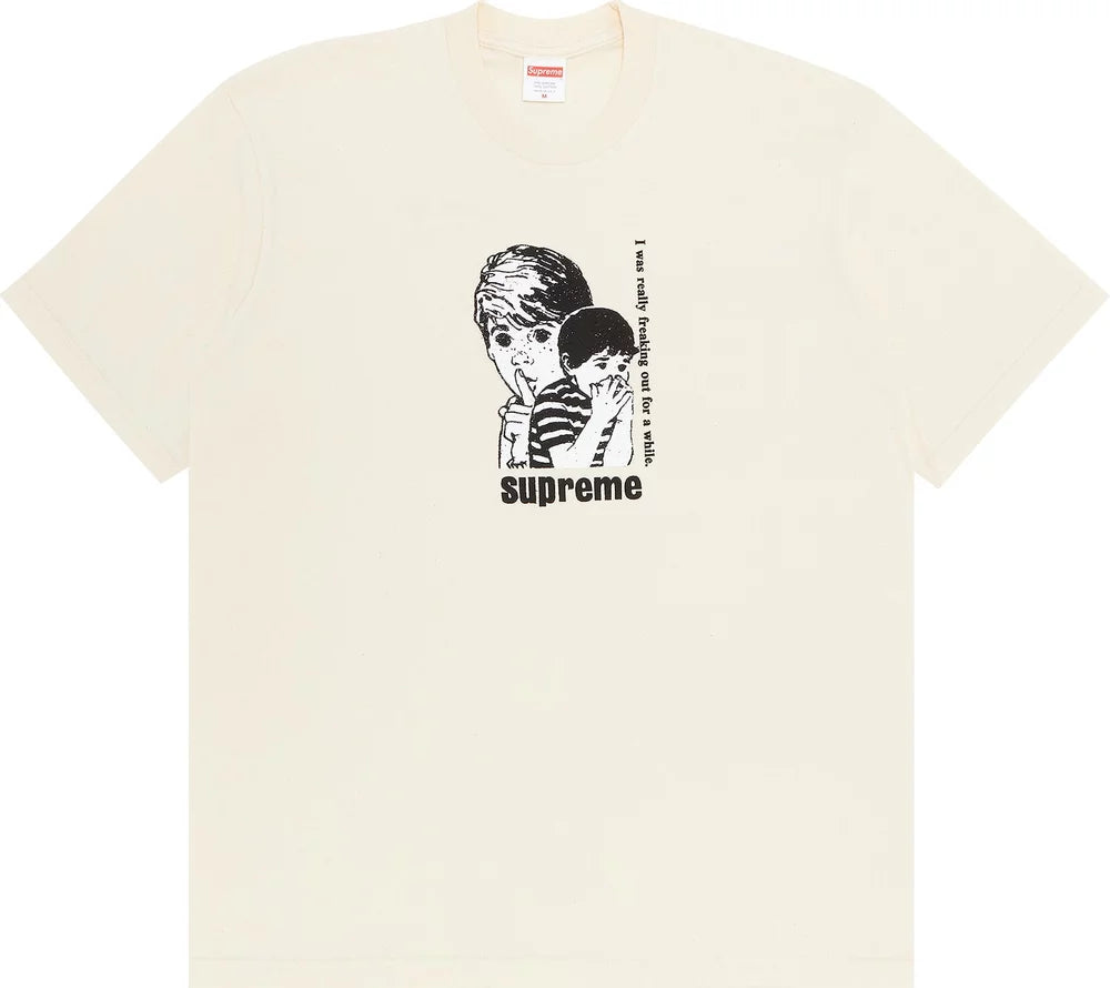 Supreme Freaking Out Tee Natural