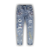 PURPLE BRAND Paint Repair Jeans 'Indigo'