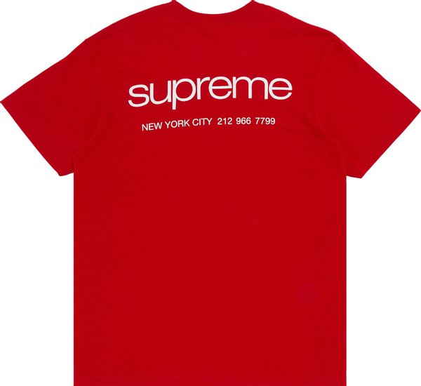 Supreme NYC Tee Red