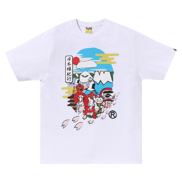 BAPE Japan Culture Ape Head Tee White