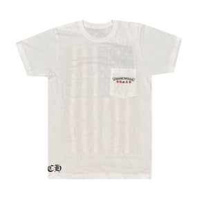 Chrome Hearts Vintage USA Flag White T-Shirt