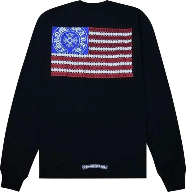 Chrome Hearts American Flag Black Longsleeve