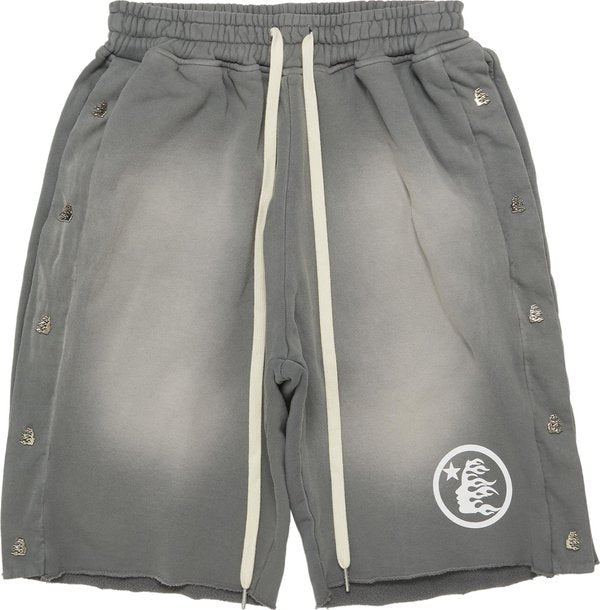 Hellstar Snap Shorts Grey