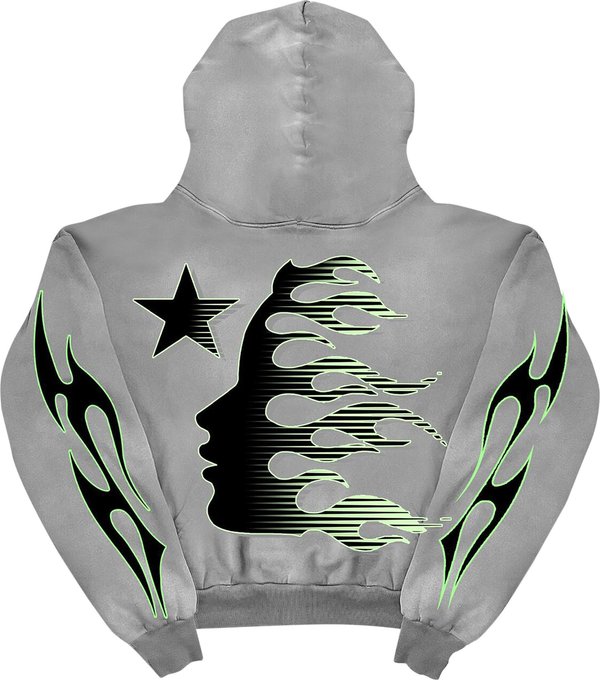 Hellstar Sports Core Logo Hoodie Grey