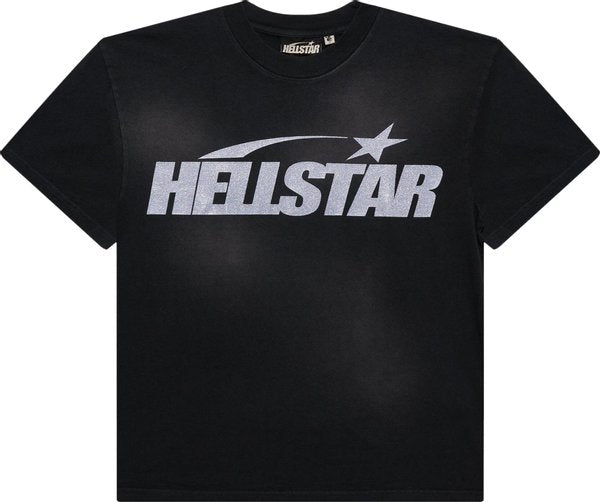 Hellstar Glitter Logo T-Shirt Black