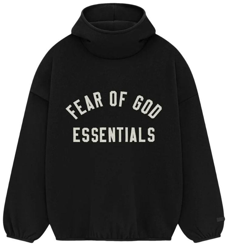 Fear of God Essentials Brushed Hoodie Black