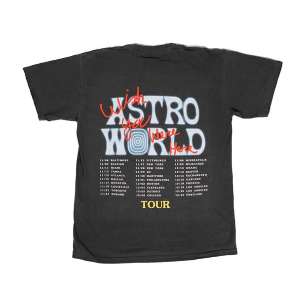 Travis Scott Astroworld Horse Head Tee Washed Black