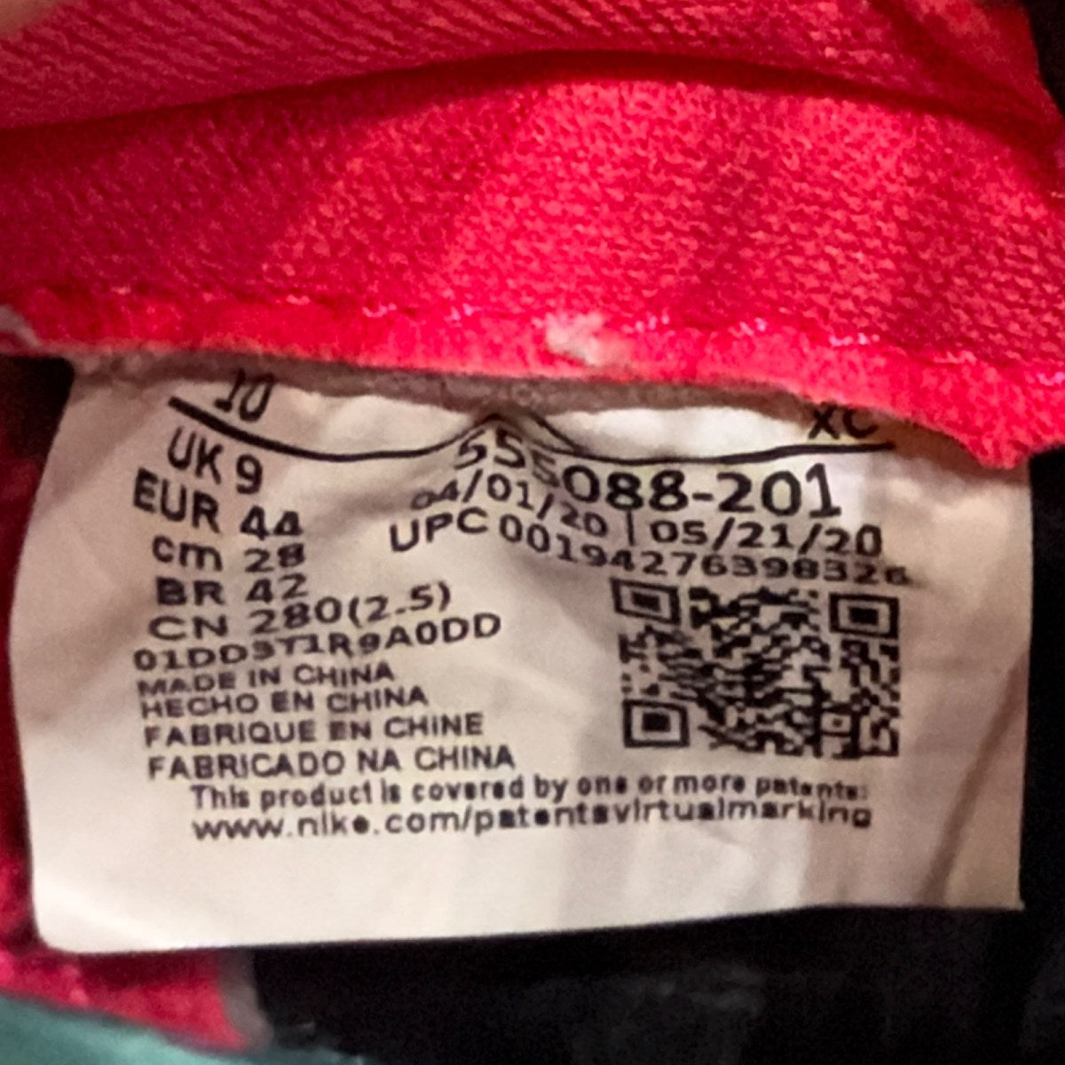 Jordan 1 Retro High Tokyo Bio Hack Size 10 (Lightly Worn Pre-Owned) - Image 6