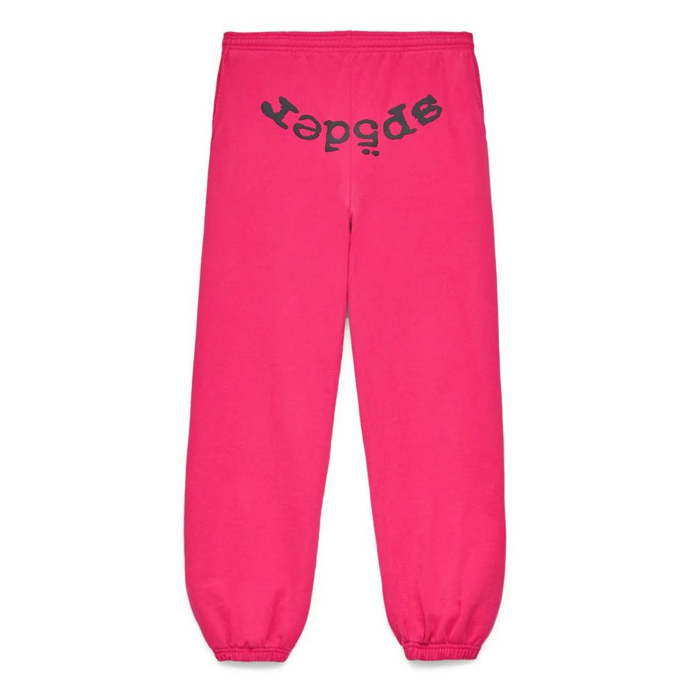 Sp5der Legacy Sweatpants Pink (Black Text)