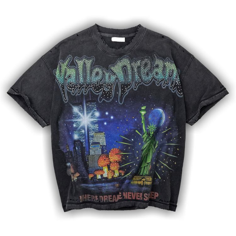 Vale Forever Skyline Bling Tee 'Black'