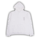 Chrome Hearts Metallic Print Vertical Logo Hoodie 'White'