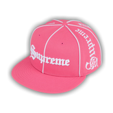 Supreme Piping Script New Era 'Pink'