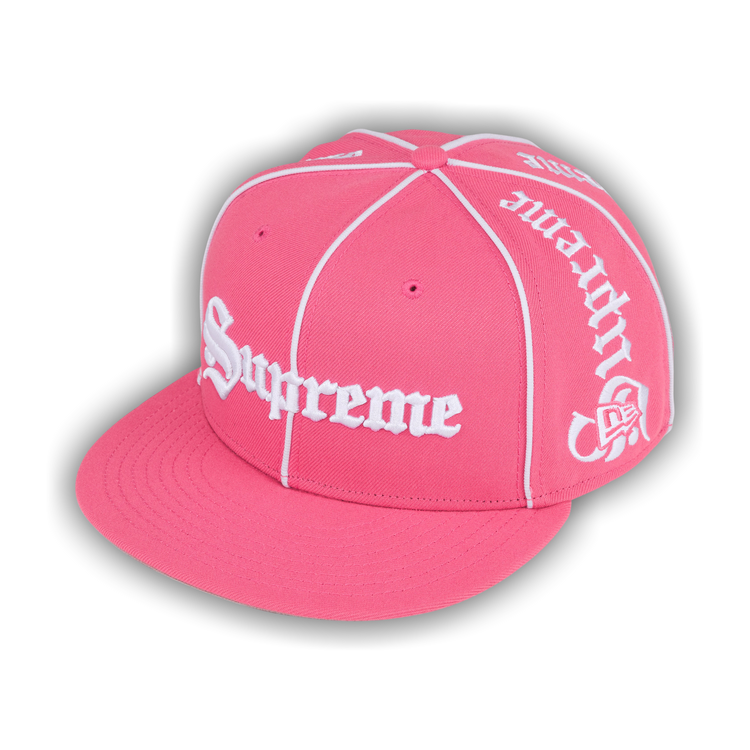 Supreme Piping Script New Era 'Pink'