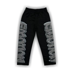 Mixed Emotion Midnight Rhinestone Sweatpants 'Black'