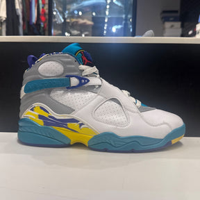 Jordan 8 Retro White Aqua (2019) (Women's) Size 12W (VNDS Pre-Owned) - Image 1