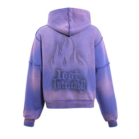 Lost Intricacy Lavender Rhinestone Zip Up Hoodie