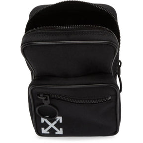 Off White Black Brushed Mini Crossbody Bag
