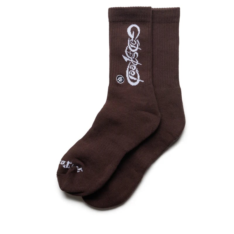 GODSPEED New York New Age Logo Socks Brown