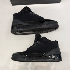 Jordan 3 Retro Black Cat (2025) Size 10 (Lightly Worn Pre-Owned) - back