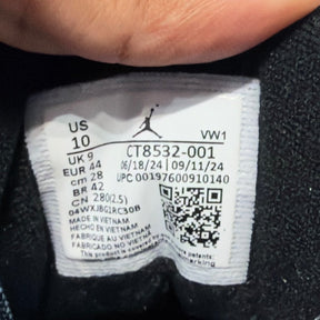 Jordan 3 Retro Black Cat (2025) Size 10 (Lightly Worn Pre-Owned) - sole