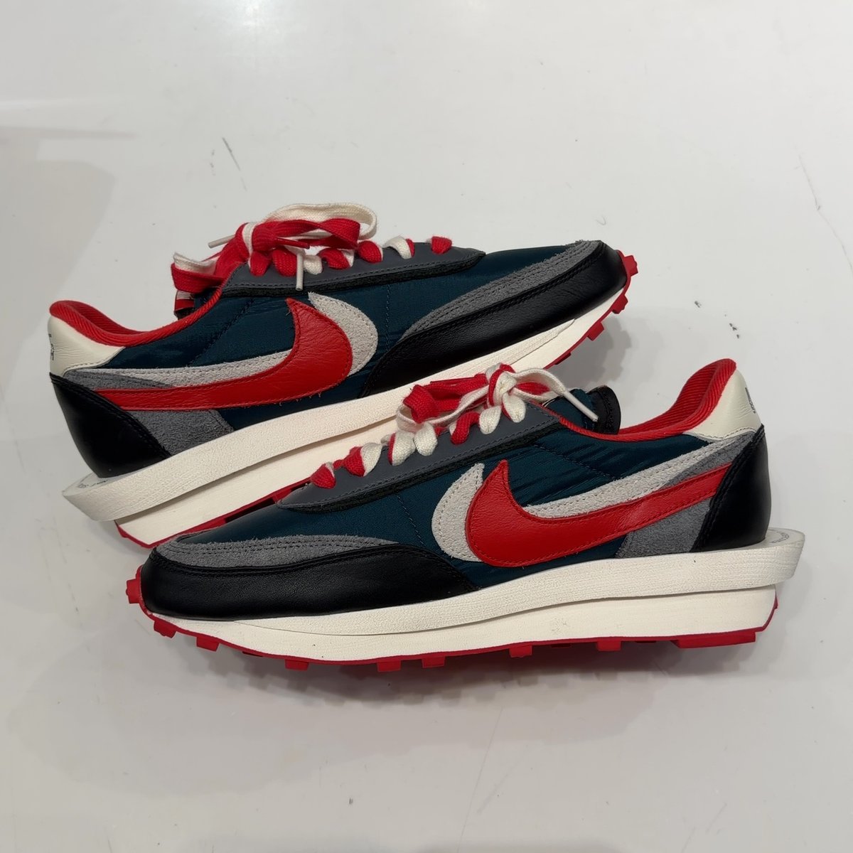 Nike LD Waffle sacai Undercover Midnight Spruce University Red - Image 3