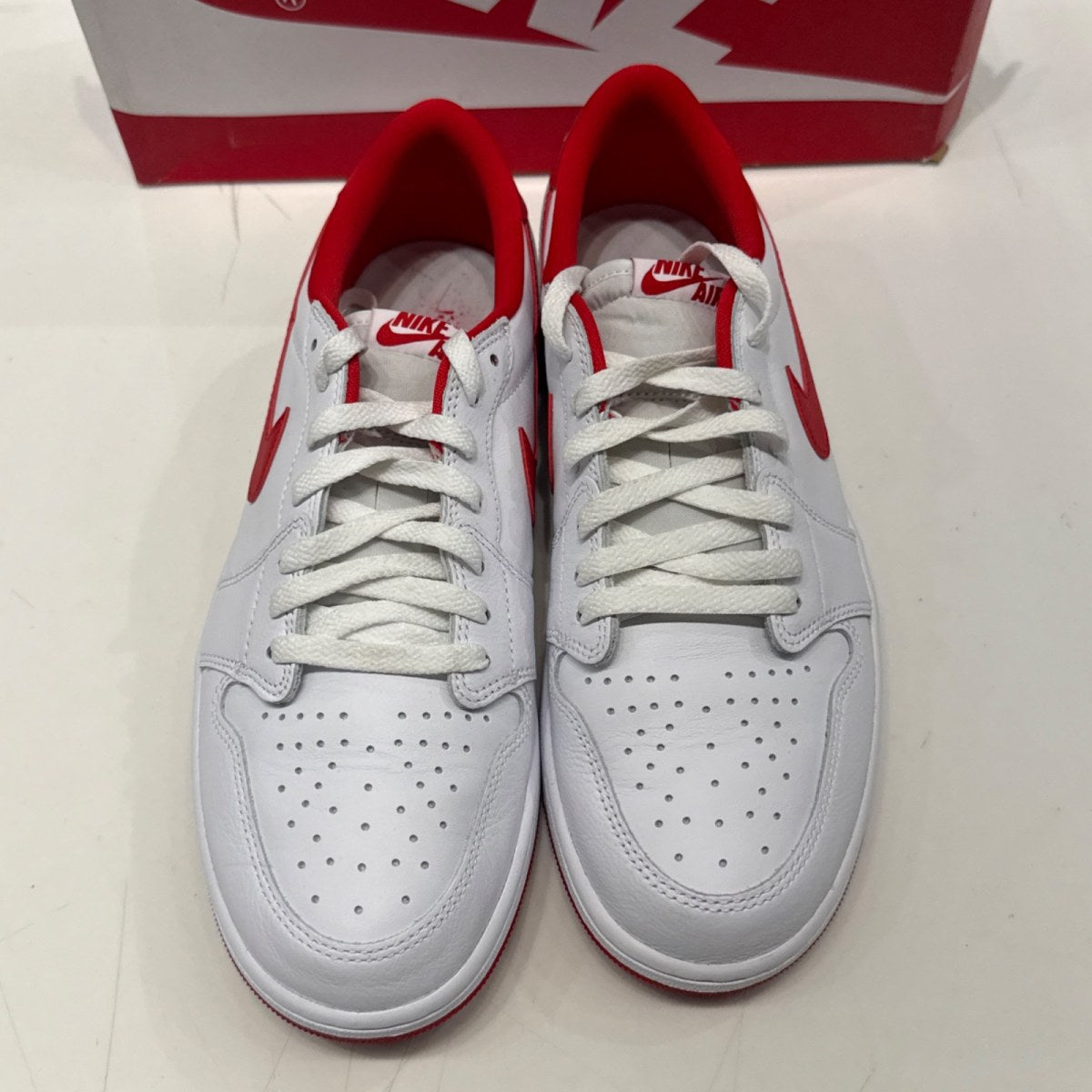 Jordan 1 Retro Low OG University Red Size 12 (Lightly Worn Pre-Owned) - Image 4
