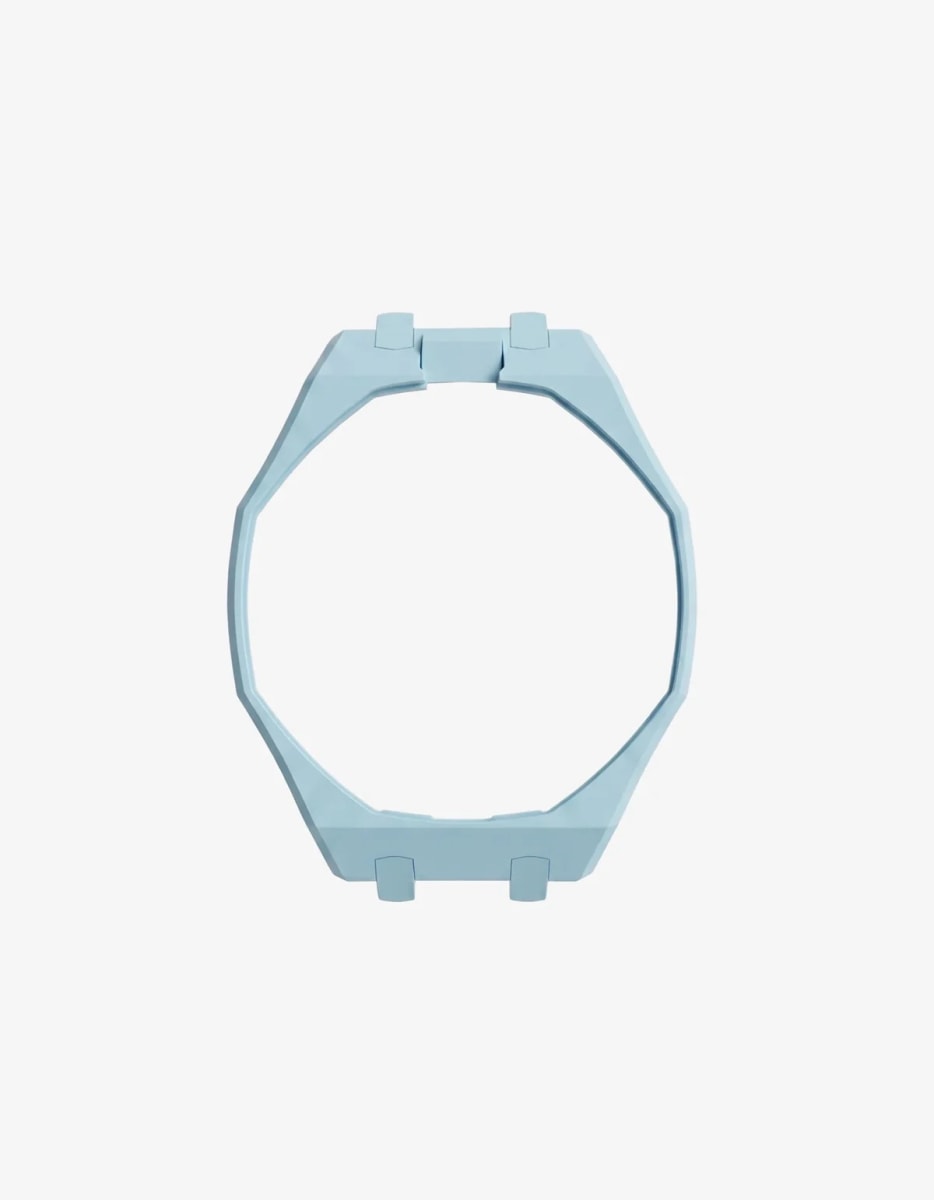 Swatch x Audemars Piguet AP Bioceramic Royal Pop Savonnette Blaue Acht on Light BlueRubber Strap & Case
